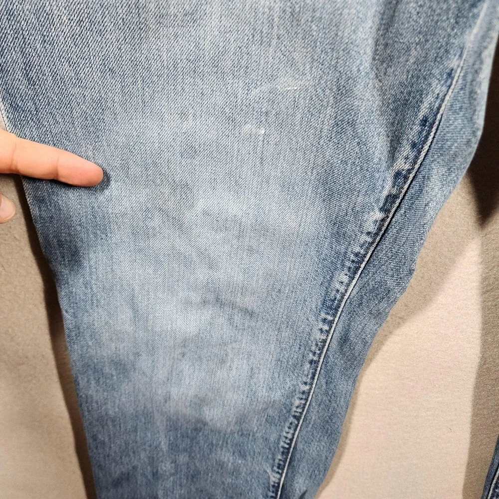 Vintage GAP Men's Straight Fit Jeans 34×31 Distressed Medium Wash Frayed‎ Hems - Picture 14 of 16